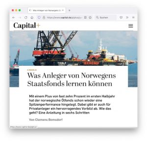 Capital.de zu anlegen wie der norwegische Ölfonds (Screenshot: Capital.de)